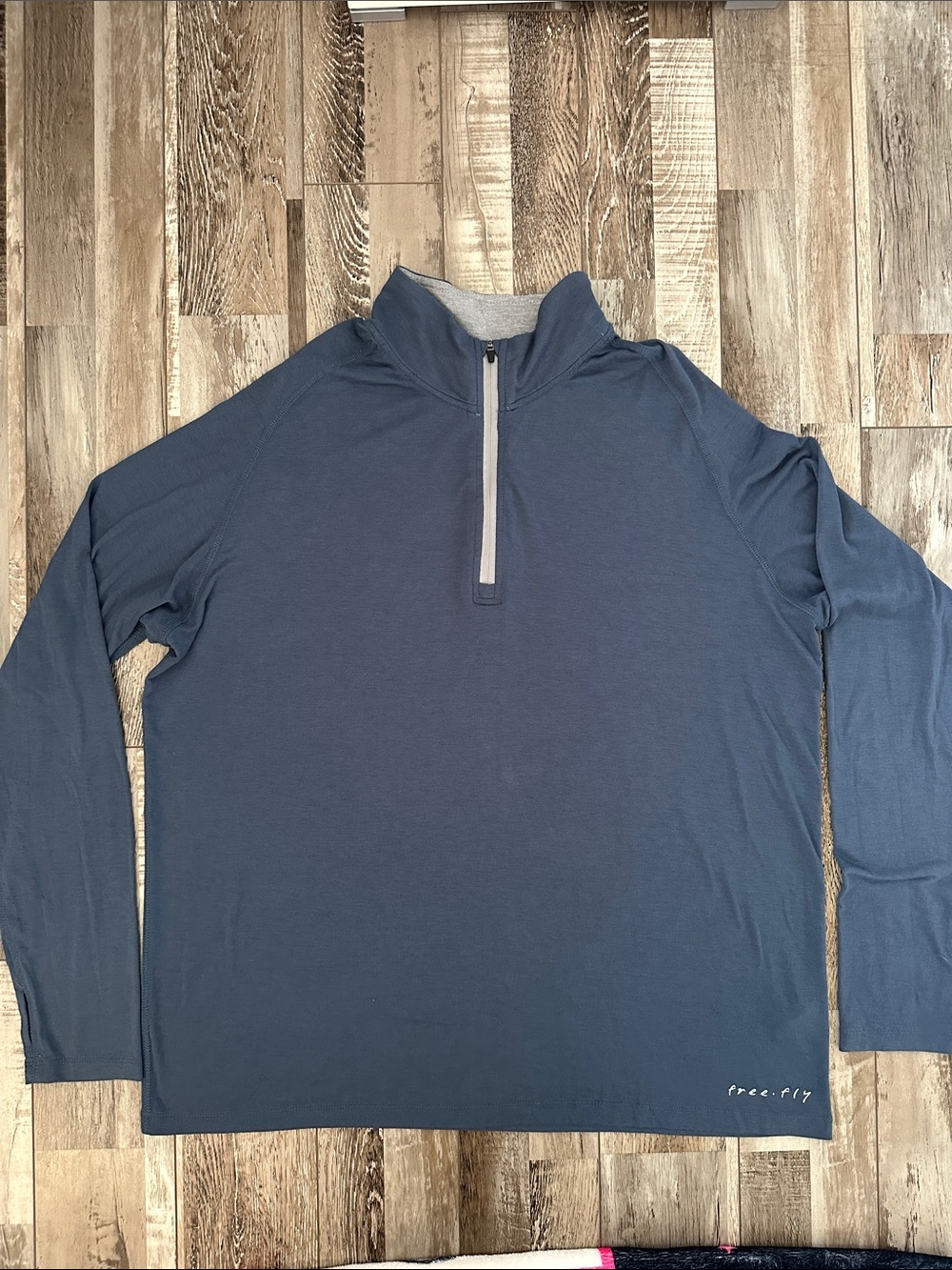 Free Fly Apparel Navy Blue Long-Sleeve Half-Zip Pullover